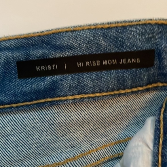 Buffalo David Bitton Kristy High Rise Distressed Mom Jeans - Picture 6 of 12